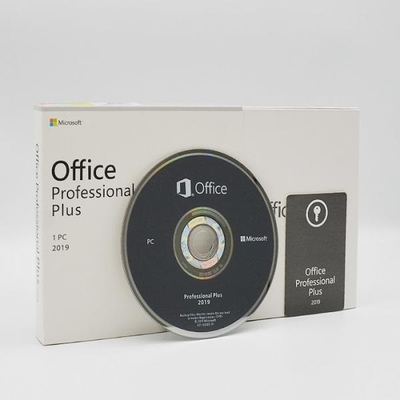 Media Microsoft Office 2019 di DVD 4.7GB professionale più la scatola di vendita al dettaglio di DVD