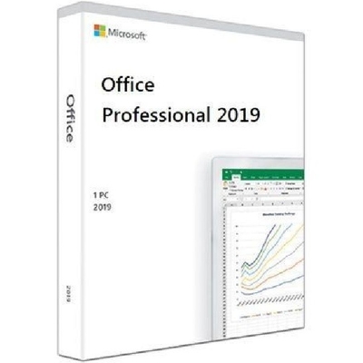 Scatola professionale di vendita al dettaglio di DVD di Microsoft Office 2019